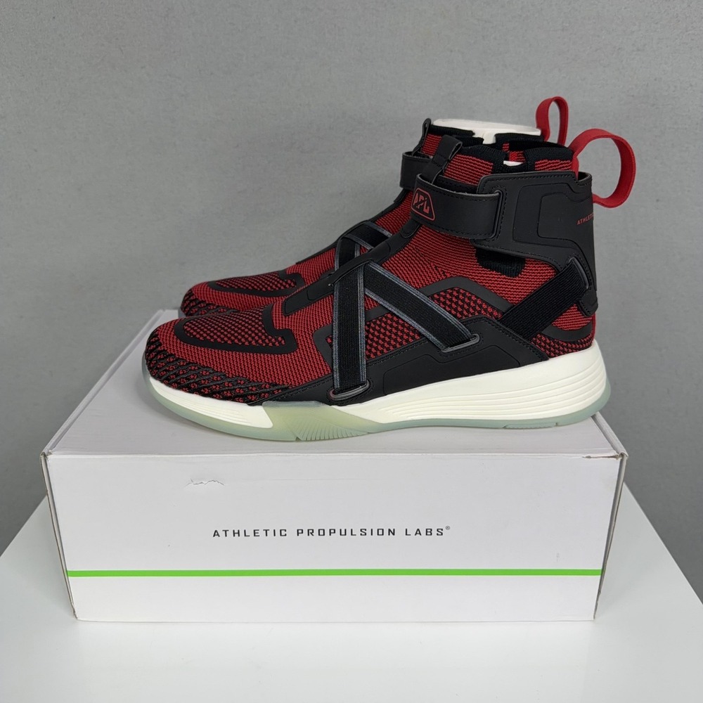 Athletic Propulsion Labs APL Super Future Shoes Mens Size 11 Red Black High Top